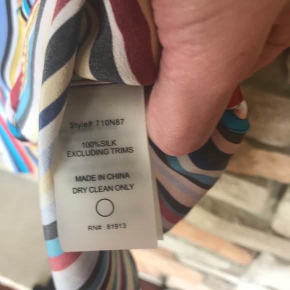 Rainbow striped dress/swim coverup NWOT - Picture 6 of 6